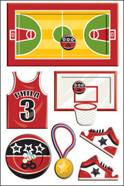 Type de sports de basket-ball autocollants de jouet de cru en tant que l'OEM et ODM promotionnels d'articles