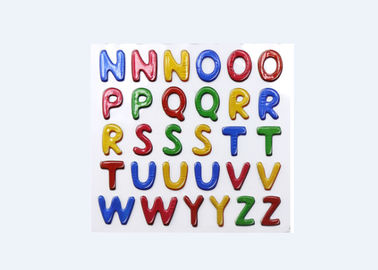 Autocollants sûrs de lettre de scintillement, autocollants de l'alphabet des enfants de jardin d'enfants