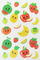 Pretty Design Custom Puffy Stickers / Puffy Fruit Stickers Easy Removable
